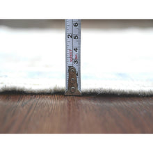 Load image into Gallery viewer, 2&#39;2&quot;x3&#39; Pearl White, Hand Knotted, Afghan Angora Oushak With Colorful Leaf Pattern, Vegetable Dyes, Pure Wool, Mat, Oriental Rug FWR124626