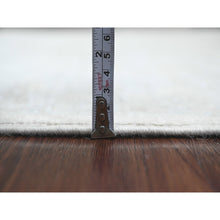 Load image into Gallery viewer, 4&#39;8&quot;x7&#39;2&quot; Chiffon White, Pure Wool, Afghan Angora Oushak with All Over Pattern, Hand Knotted, Veggie Dyes, Oriental Rug FWR124662