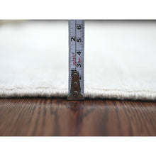 Load image into Gallery viewer, 5&#39;x7&#39; Lace White, Hand Knotted, Afghan Angora Oushak With All Over Pattern, Vegetable Dyes, Pure Wool, Oriental Rug FWR124674