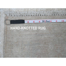 Load image into Gallery viewer, 5&#39;x7&#39; Linen White, Modern Design with Textured Weave, Tone on Tone, Hand Knotted, Pure Wool, Oriental Rug FWR453876