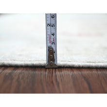 Load image into Gallery viewer, 6&#39;2&quot;x11&#39;8&quot; Cloud Gray, Afghan Angora Oushak With Soft Color Leaf Design, Hand Knotted, Veggie Dyes, 100% Wool, Wide Runner, Oriental Rug FWR124686