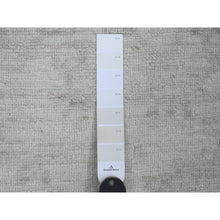 Load image into Gallery viewer, 4&#39;10&quot;x7&#39; Chiffon White, Afghan Angora Oushak With All Over Pattern, Hand Knotted, Natural Dyes, 100% Wool, Oriental Rug FWR124692