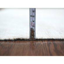 Load image into Gallery viewer, 4&#39;10&quot;x7&#39; Chiffon White, Afghan Angora Oushak with All Over Pattern, Hand Knotted, Natural Dyes, 100% Wool, Oriental Rug FWR124692