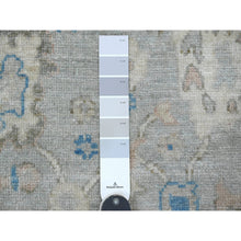 Load image into Gallery viewer, 2&#39;9&quot;x9&#39;7&quot; Moonstruck Gray, Hand Knotted, Afghan Angora Oushak With All Over Vines Design, Veggie Dyes, 100% Wool, Runner, Oriental Rug FWR124716