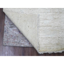 Load image into Gallery viewer, 3&#39;3&quot;x5&#39; Lace White, Pure Wool, Afghan Angora Oushak With All Over Pattern, Hand Knotted, Vegetable Dyes, Oriental Rug FWR124806