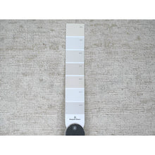 Load image into Gallery viewer, 3&#39;3&quot;x5&#39; Lace White, Pure Wool, Afghan Angora Oushak With All Over Pattern, Hand Knotted, Vegetable Dyes, Oriental Rug FWR124806