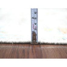 Load image into Gallery viewer, 2&#39;10&quot;x4&#39;9&quot; Oyster Gray, Afghan Angora Oushak With All Over Pattern, Hand Knotted, Natural Dyes, 100% Wool, Oriental Rug FWR124830