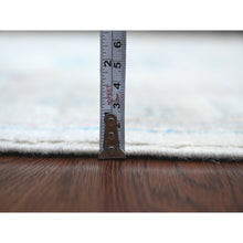 Load image into Gallery viewer, 2&#39;9&quot;x11&#39;7&quot; Chiffon White, Hand Knotted, Afghan Angora Oushak With All Over Pattern, Vegetable Dyes, Pure Wool, Runner, Oriental Rug FWR124884