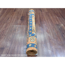 Load image into Gallery viewer, 2&#39;10&quot;x3&#39;4&quot; Ochre Brown, Peshawar With Fereghan Sarouk Design, Aryana Grade, Vegetable Dyes, High Mountain Wool, Hand Knotted, Mat, Sample, Oriental Rug FWR124902
