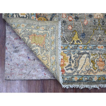 Load image into Gallery viewer, 4&#39;x6&#39;1&quot; Fossil Gray, Aryana Collection, Bijar Garus Design, Peshawar, Hand Knotted, High Mountain Wool, Vegetable Dyes, Oriental Rug FWR124920g