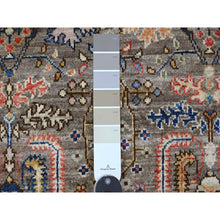 Load image into Gallery viewer, 4&#39;1&quot;x9&#39;8&quot; Beaver Brown, Aryana Collection, Willow and Cypress Tree Design, Vegetable Dyes, Wide Runner, Oriental Rug FWR124926