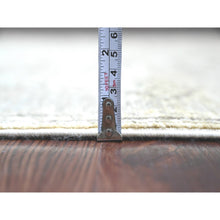 Load image into Gallery viewer, 4&#39;x11&#39;9&quot; Medium Gray, Intricate Geometric Design, Berber Influence, Denser Weave, High Mountain Wool, Hand Knotted, Wide Runner, Oriental Rug FWR124938