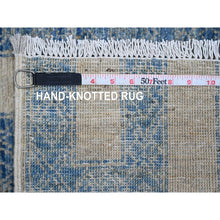 Load image into Gallery viewer, 2&#39;x3&#39;1&quot; Cashew White, Broken Pattern with Oushak Design, Borderless, 100% Wool, Hand Knotted, Mat, Sample, Oriental Rug FWR548790