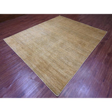 Load image into Gallery viewer, 7&#39;10&quot;x9&#39;5&quot; Tawny Brown, Plain Solid Pattern, Hand Spun Ghazni Wool, Hand Knotted, Lush And Plush, Oriental Rug FWR124974