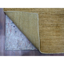 Load image into Gallery viewer, 7&#39;10&quot;x9&#39;5&quot; Tawny Brown, Plain Solid Pattern, Hand Spun Ghazni Wool, Hand Knotted, Lush And Plush, Oriental Rug FWR124974