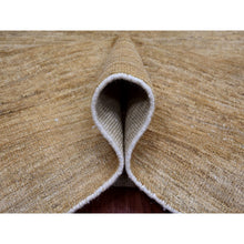 Load image into Gallery viewer, 7&#39;10&quot;x9&#39;5&quot; Tawny Brown, Plain Solid Pattern, Hand Spun Ghazni Wool, Hand Knotted, Lush And Plush, Oriental Rug FWR124974