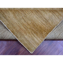Load image into Gallery viewer, 7&#39;10&quot;x9&#39;5&quot; Tawny Brown, Plain Solid Pattern, Hand Spun Ghazni Wool, Hand Knotted, Lush And Plush, Oriental Rug FWR124974
