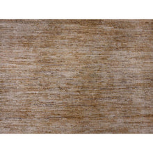 Load image into Gallery viewer, 7&#39;10&quot;x9&#39;5&quot; Tawny Brown, Plain Solid Pattern, Hand Spun Ghazni Wool, Hand Knotted, Lush And Plush, Oriental Rug FWR124974