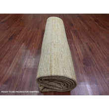 Load image into Gallery viewer, 7&#39;10&quot;x9&#39;5&quot; Tawny Brown, Plain Solid Pattern, Hand Spun Ghazni Wool, Hand Knotted, Lush And Plush, Oriental Rug FWR124974