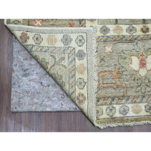 Load image into Gallery viewer, 8&#39;6&quot;x11&#39;2&quot; Khaki Brown, 100% Wool, Afghan Angora Oushak With All Over Pattern, Hand Knotted, Vegetable Dyes, Oriental Rug FWR125052