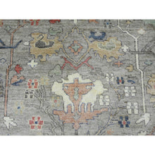 Load image into Gallery viewer, 8&#39;6&quot;x11&#39;2&quot; Khaki Brown, 100% Wool, Afghan Angora Oushak With All Over Pattern, Hand Knotted, Vegetable Dyes, Oriental Rug FWR125052