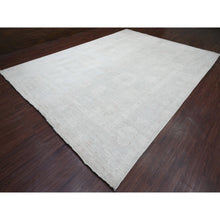 Load image into Gallery viewer, 10&#39;x13&#39;8&quot; Medium Gray, Afghan Angora Oushak with All Over Leaf Design, Hand Knotted, Natural Dyes, 100% Wool, Oriental Rug FWR125058