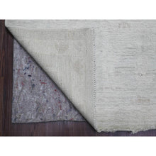 Load image into Gallery viewer, 10&#39;x13&#39;8&quot; Medium Gray, Afghan Angora Oushak With All Over Leaf Design, Hand Knotted, Natural Dyes, 100% Wool, Oriental Rug FWR125058