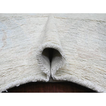 Load image into Gallery viewer, 10&#39;x13&#39;8&quot; Medium Gray, Afghan Angora Oushak With All Over Leaf Design, Hand Knotted, Natural Dyes, 100% Wool, Oriental Rug FWR125058