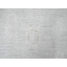 Load image into Gallery viewer, 10&#39;x13&#39;8&quot; Medium Gray, Afghan Angora Oushak With All Over Leaf Design, Hand Knotted, Natural Dyes, 100% Wool, Oriental Rug FWR125058