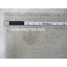 Load image into Gallery viewer, 10&#39;x13&#39;8&quot; Medium Gray, Afghan Angora Oushak With All Over Leaf Design, Hand Knotted, Natural Dyes, 100% Wool, Oriental Rug FWR125058