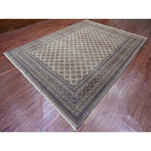 Load image into Gallery viewer, 8&#39;6&quot;x11&#39;4&quot; Boulder Ivory, Vintage Turkoman with Repetitive Bokara Design, Hand Knotted, 100% Wool, Oriental Rug FWR125070