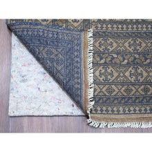 Load image into Gallery viewer, 8&#39;6&quot;x11&#39;4&quot; Boulder Ivory, Vintage Turkoman with Repetitive Bokara Design, Hand Knotted, 100% Wool, Oriental Rug FWR125070