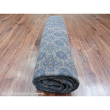 Load image into Gallery viewer, 8&#39;6&quot;x11&#39;4&quot; Boulder Ivory, Vintage Turkoman with Repetitive Bokara Design, Hand Knotted, 100% Wool, Oriental Rug FWR125070