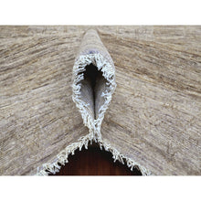Load image into Gallery viewer, 8&#39;2&quot;x9&#39;7&quot; Khaki Brown, Peshawar With Turkish Kars Inspired Design, Geometric Pattern, High Mountain Wool, Hand Knotted, Oriental Rug FWR125082