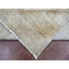 Load image into Gallery viewer, 8&#39;2&quot;x9&#39;7&quot; Khaki Brown, Peshawar With Turkish Kars Inspired Design, Geometric Pattern, High Mountain Wool, Hand Knotted, Oriental Rug FWR125082