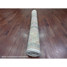Load image into Gallery viewer, 5&#39;8&quot;x8&#39;10&quot; Nevada Gray, Moroccan Berber Influence With Geometric Pattern, High Mountain Wool, Denser Weave, Hand Knotted, Oriental Rug FWR125088