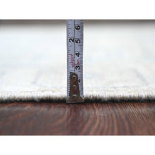 Load image into Gallery viewer, 3&#39;3&quot;x10&#39; Chiffon White, Washed Out Anatolian Village Inspired with Geometric Medallion Design, High Mountain Wool, Hand Knotted, Runner, Oriental Rug FWR125160