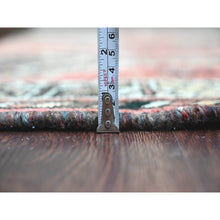 Load image into Gallery viewer, 5&#39;x8&#39; Crimson Red, Vintage Persian Shiraz with Geometric Design, Good Condition, Clean, Evenly Worn, Pure Wool, Hand Knotted, Oriental Rug FWR125220