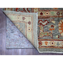 Load image into Gallery viewer, 7&#39;9&quot;x9&#39;5&quot; Spanish Gray, Afghan Angora Oushak With Colorful Geometric Leaf Pattern, Hand Knotted, Veggie Dyes, 100% Wool, Oriental Rug FWR125232