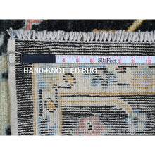 Load image into Gallery viewer, 5&#39;x7&#39;1&quot; Mirage Grey, The Cane, Pure Silk With Textured Wool, Hand-Knotted Oriental Rug FWR484608