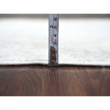 Load image into Gallery viewer, 2&#39;7&quot;x12&#39;6&quot; Cement Gray, Hand Knotted, Afghan Angora Oushak With All Over Design, Natural Dyes, 100% Wool, Runner, Oriental Rug FWR125292