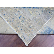 Load image into Gallery viewer, 8&#39;x8&#39; Spanish Gray, Hand Knotted, Fine Kashkuli Gabbeh With Small Animal Figurines, Soft Wool, Vegetable Dyes, Square, Oriental Rug FWR125490