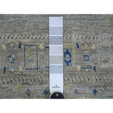 Load image into Gallery viewer, 8&#39;x8&#39; Spanish Gray, Hand Knotted, Fine Kashkuli Gabbeh With Small Animal Figurines, Soft Wool, Vegetable Dyes, Square, Oriental Rug FWR125490