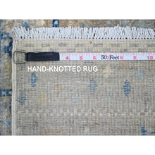 Load image into Gallery viewer, 8&#39;x8&#39; Spanish Gray, Hand Knotted, Fine Kashkuli Gabbeh with Small Animal Figurines, Soft Wool, Vegetable Dyes, Square, Oriental Rug FWR125490