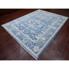 Load image into Gallery viewer, 8&#39;9&quot;x11&#39;7&quot; Bayern Blue, Peshawar with Heriz All Over Design, Densely Woven, Hand Knotted, High Mountain Wool, Natural Dyes, Oriental Rug FWR125502