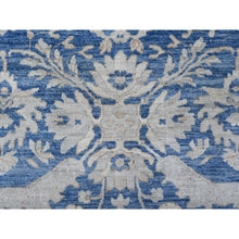 Load image into Gallery viewer, 8&#39;9&quot;x11&#39;7&quot; Bayern Blue, Peshawar with Heriz All Over Design, Densely Woven, Hand Knotted, High Mountain Wool, Natural Dyes, Oriental Rug FWR125502
