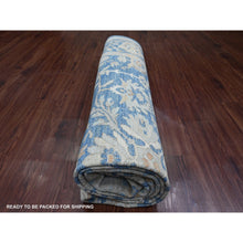 Load image into Gallery viewer, 8&#39;9&quot;x11&#39;7&quot; Bayern Blue, Peshawar with Heriz All Over Design, Densely Woven, Hand Knotted, High Mountain Wool, Natural Dyes, Oriental Rug FWR125502