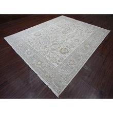 Load image into Gallery viewer, 9&#39;x11&#39; Pearl White, Peshawar With Heriz All Over Design, Hand Knotted, Densely Woven, Aryana Collection, High Mountain Wool, Vegetable Dyes, Oriental Rug FWR125508