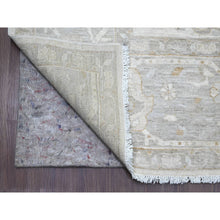 Load image into Gallery viewer, 9&#39;x11&#39; Pearl White, Peshawar With Heriz All Over Design, Hand Knotted, Densely Woven, Aryana Collection, High Mountain Wool, Vegetable Dyes, Oriental Rug FWR125508