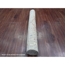 Load image into Gallery viewer, 3&#39;x5&#39;1&quot; Stone Gray, Peshawar With Bijar Garus Design, High Mountain Wool, Hand Knotted, Vegetable Dyes, Densely Woven, Oriental Rug FWR125538